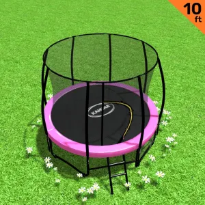 10ft Heavy Duty Kids Trampoline Set with Safety Net - Kahuna