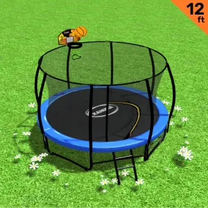 12ft Heavy Duty Outdoor Trampoline Set with Net & Ladder - Kahuna