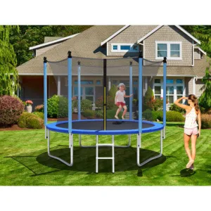 14 Feet Jumping Exercise Recreational Bounce Trampoline with Safety Net