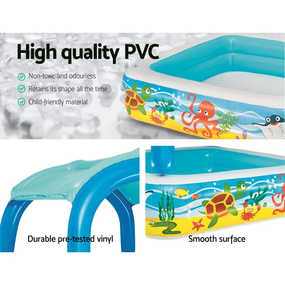 140x140x114cm Inflatable Kids Pool w/ Sunshade - Bestway