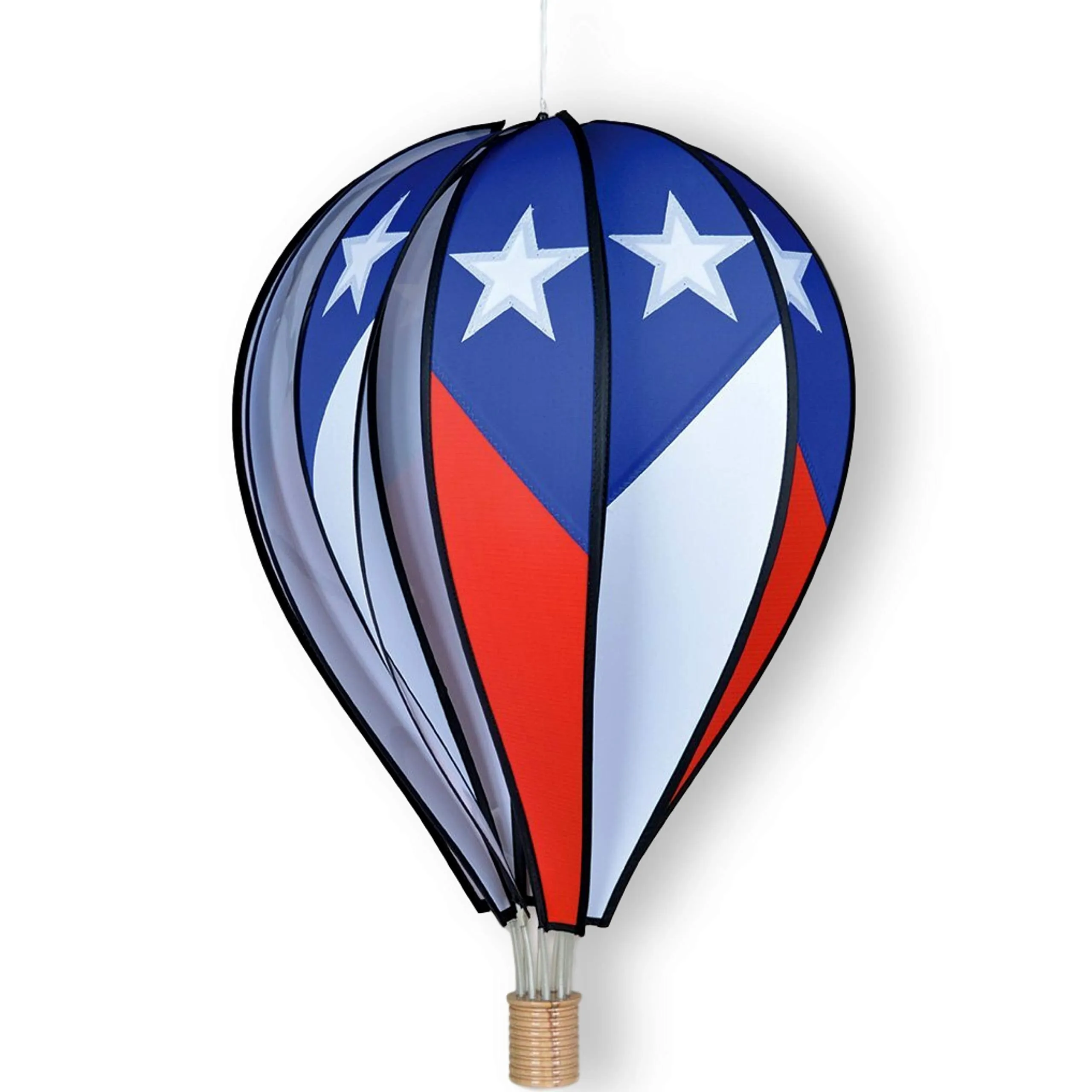 26" Hot Air Balloon Wind Spinner - Patriotic