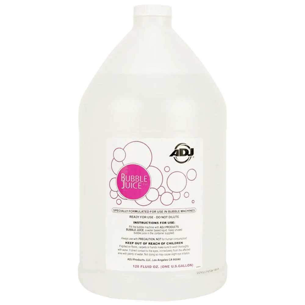 ADJ Products BUB/G 1 Gallon Water Based DJ Bubble Machine Bubble Juice Fluid