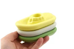 BATH BOATS 3PC SILICONE SET-GREY/GREEN