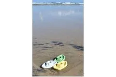 BATH BOATS 3PC SILICONE SET-GREY/GREEN