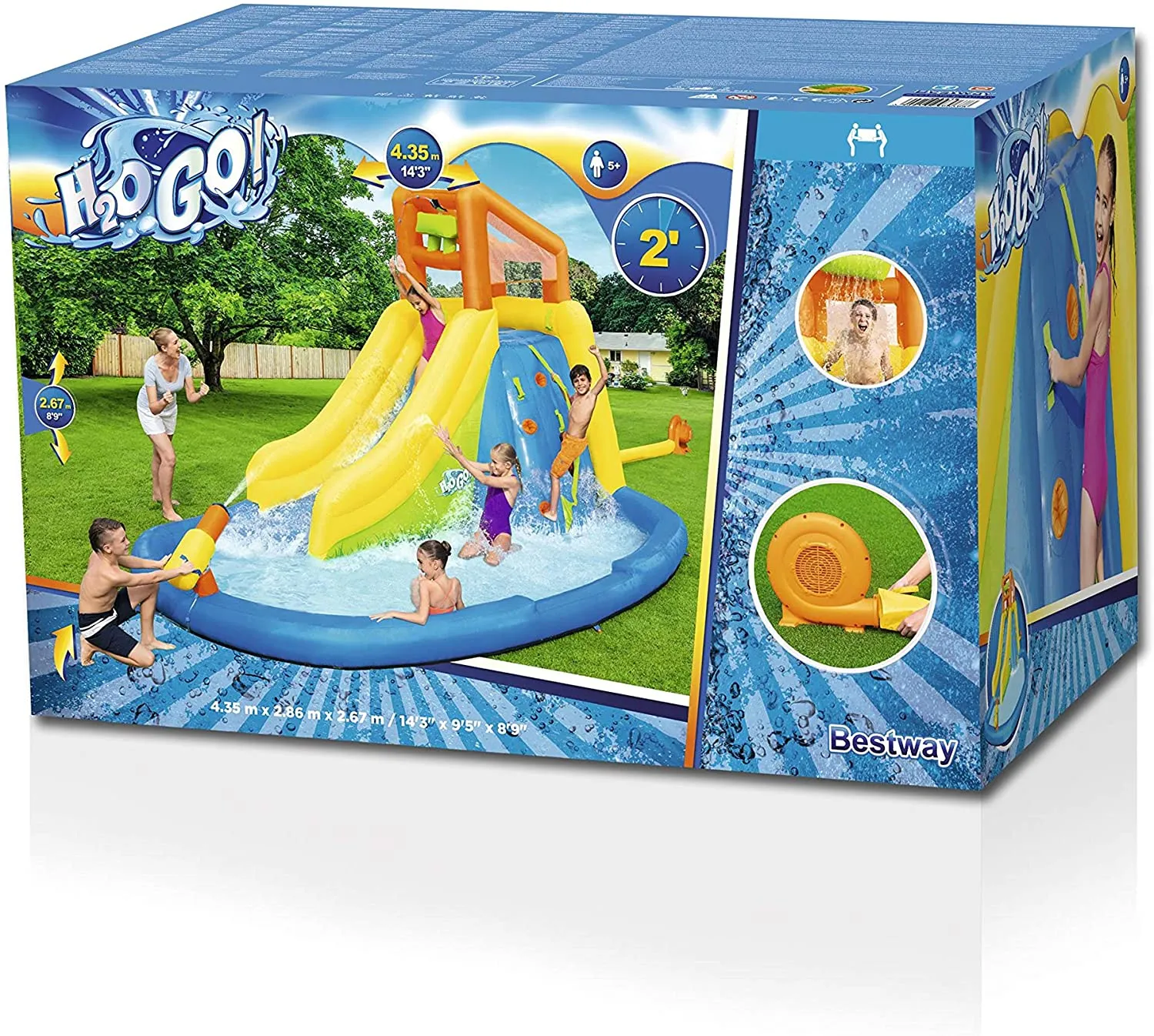 Bestway Mount Splashmore Mega WaterPark (14'3" x 9'5" x 8'9"/4.35m x 2.86m x 2.67m)