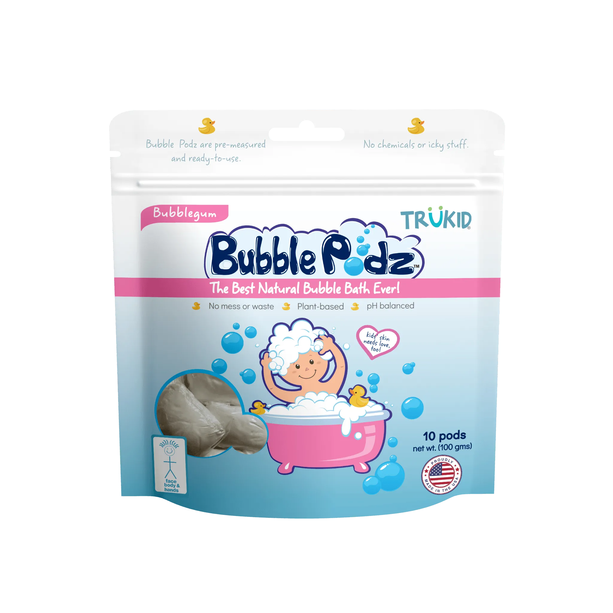 Bubble Podz: Bubble Gum Scented Bubble Bath