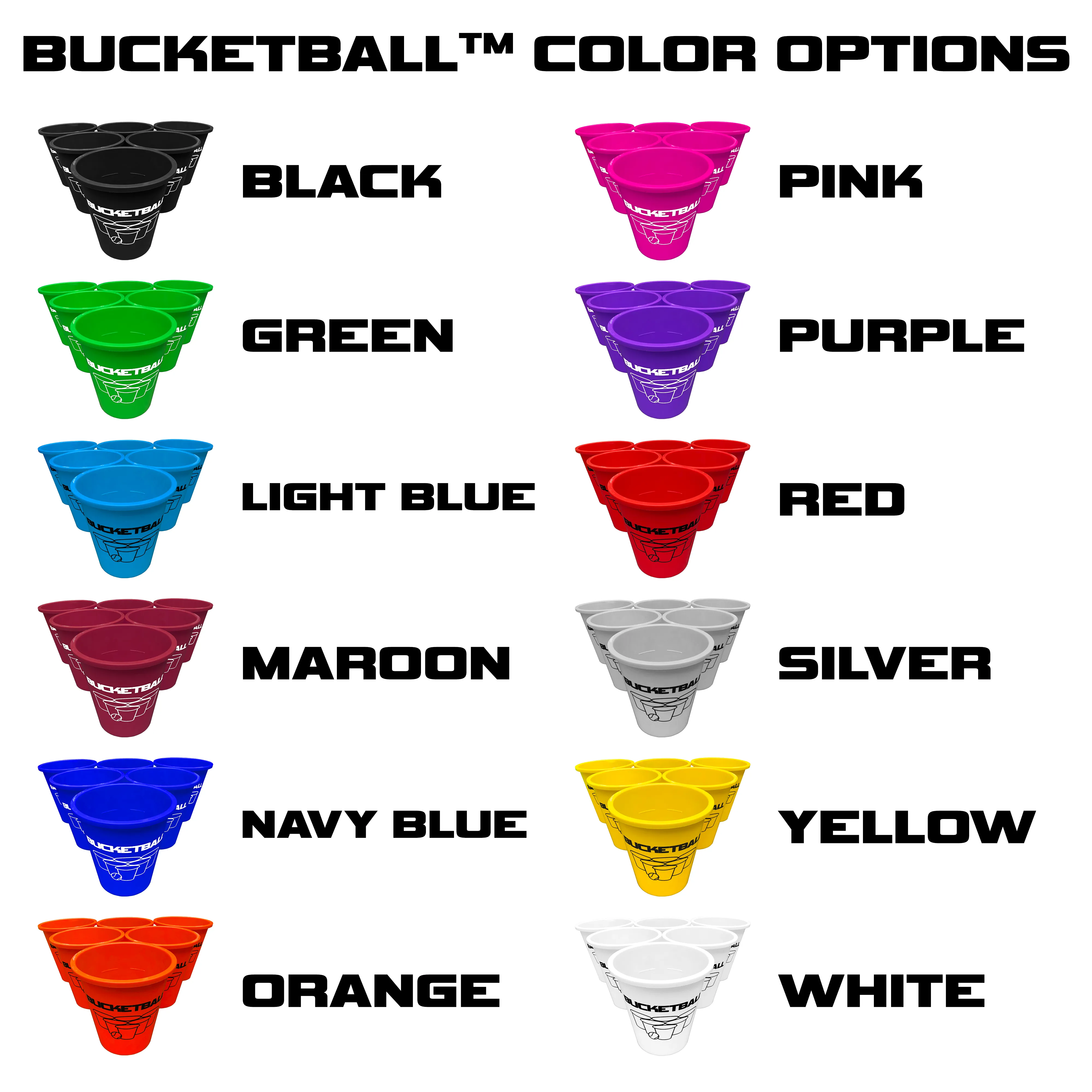 BucketBall - Team Color Edition - Combo Pack (Yellow/White)