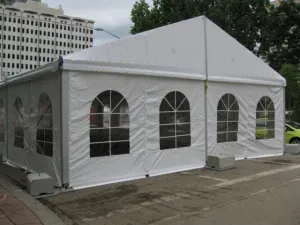 Clearspan Tent, 9M X 45M French Windows