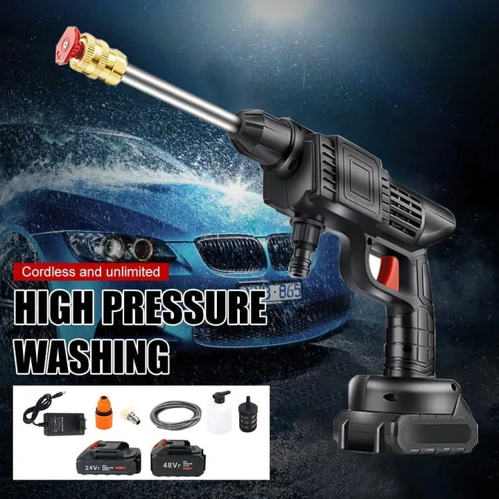 🔥Cordless Portable High Pressure Spray Water Gun - Buy a set and get a free foam bottle!