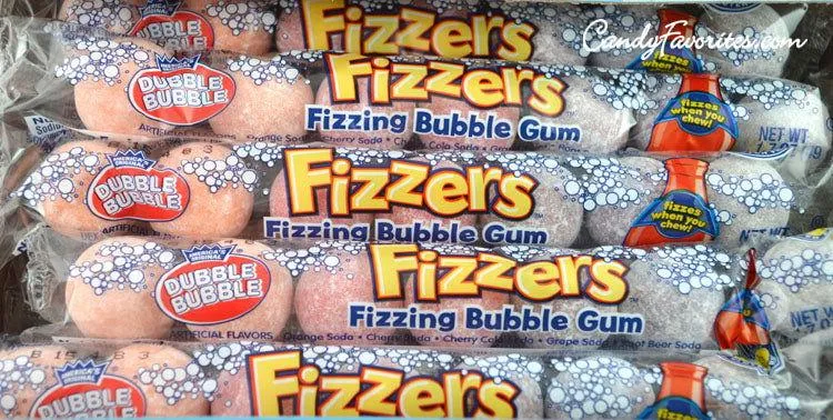 Dubble Bubble Fizzers Fizzing Bubble Gum Tubes