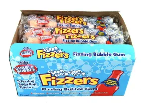 Dubble Bubble Fizzers Fizzing Bubble Gum Tubes