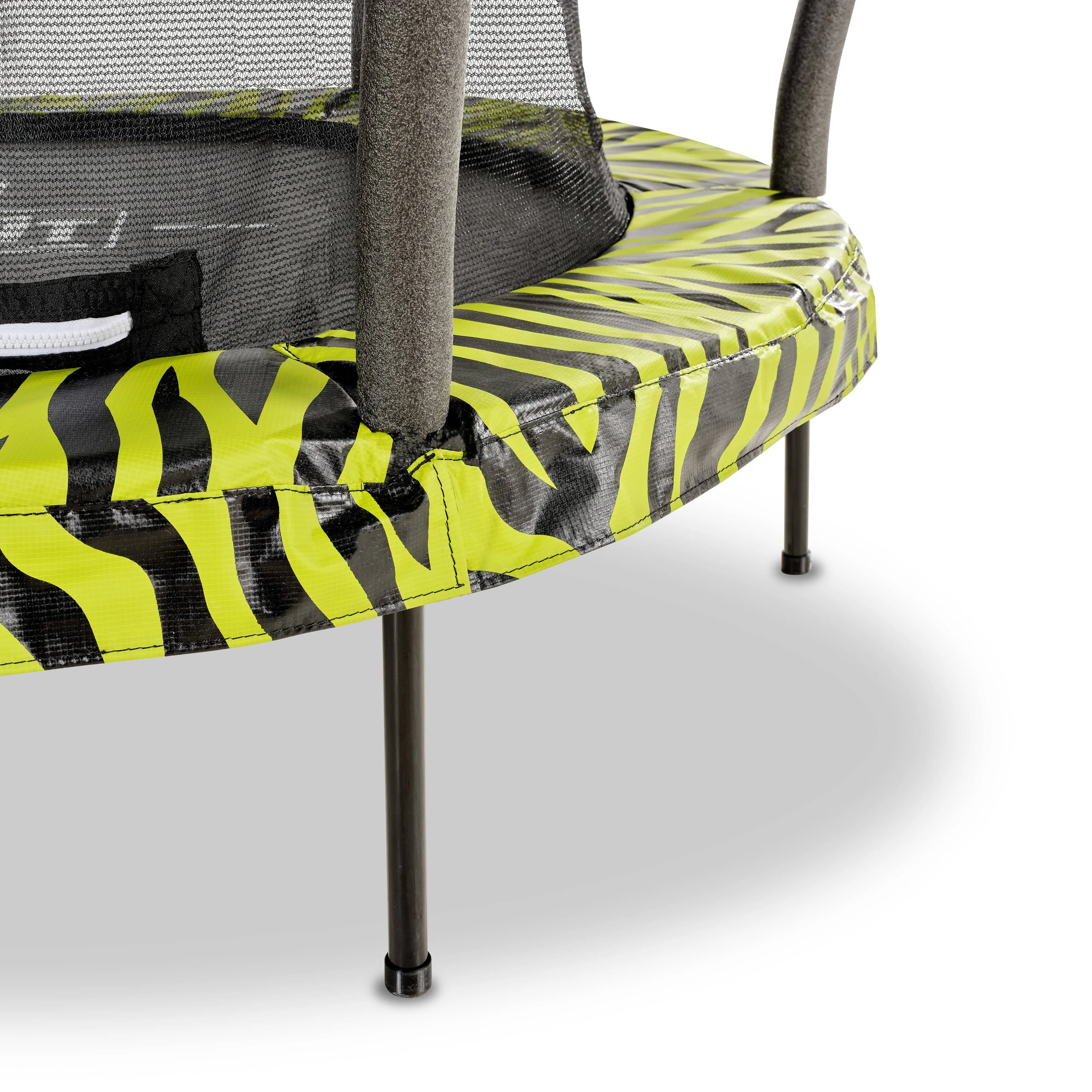 Exit Tiggy Junior Trampoline With Safety Net Ø140cm Black- Grey/Green