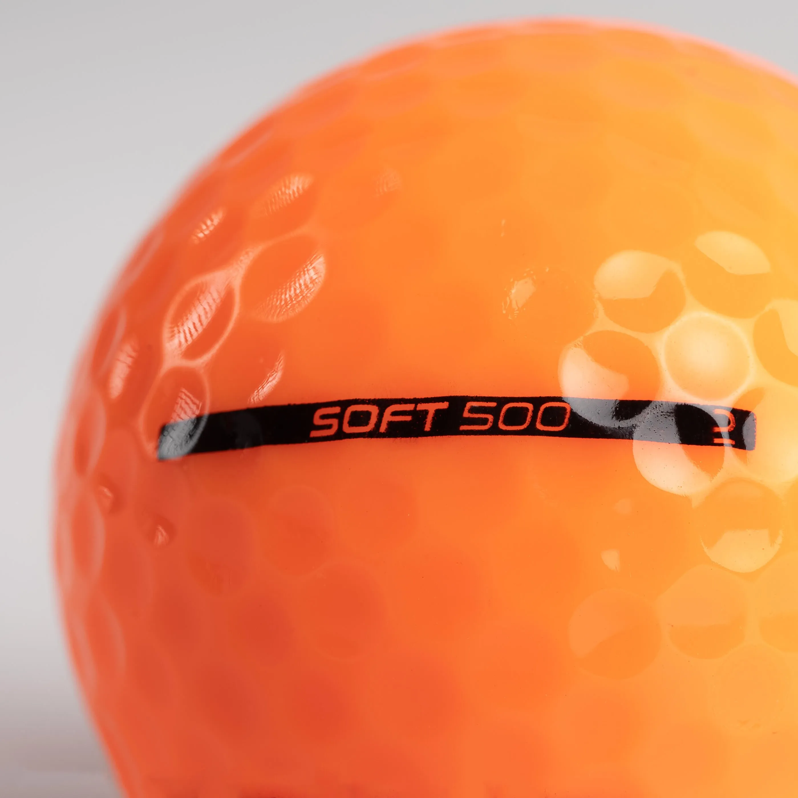 Golf balls Soft 500 12 pieces orange INESIS, orange