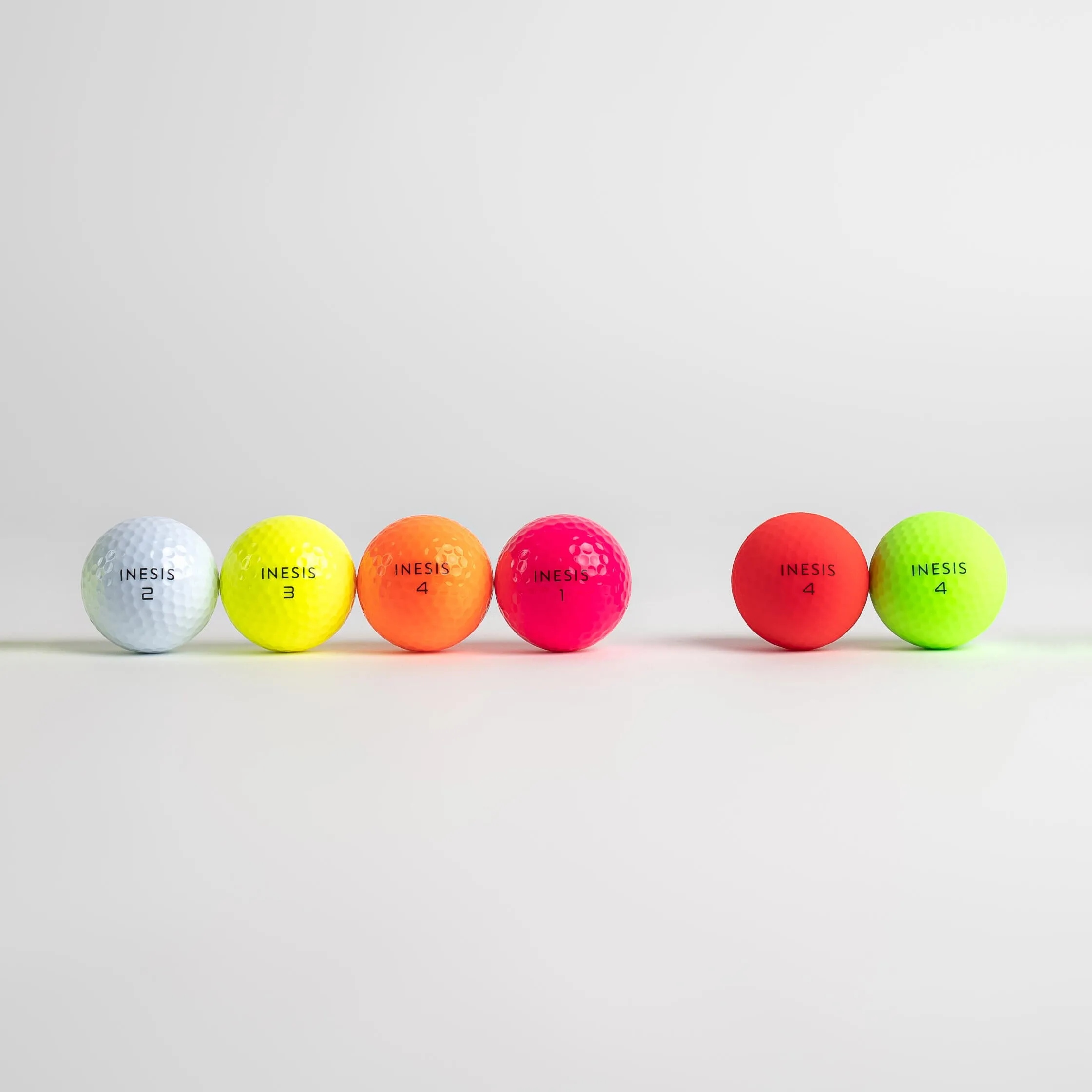 Golf balls Soft 500 12 pieces orange INESIS, orange