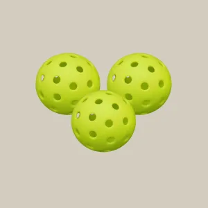 Green Hybrid Pickleballs - Set of 3