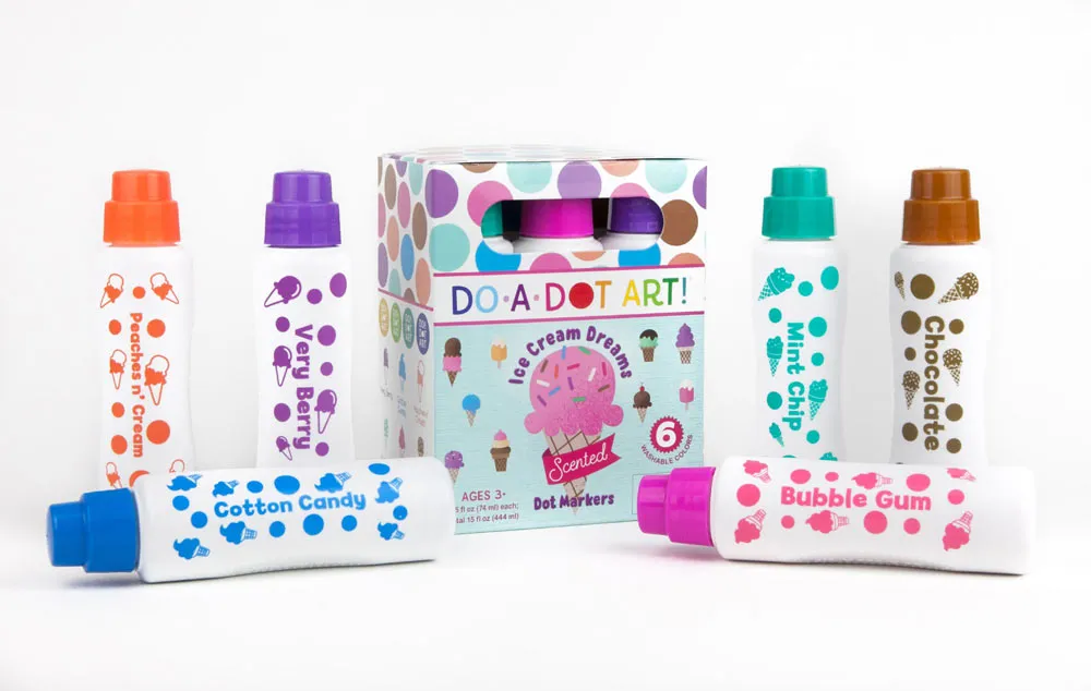 Ice Cream Dreams Scented Dot Markers 6 Pack