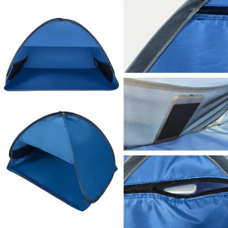 Indoor and Outdoor Automatic Quick Opening Sunshade Headrest Tent, Size: L 80x50x55cm(Red)