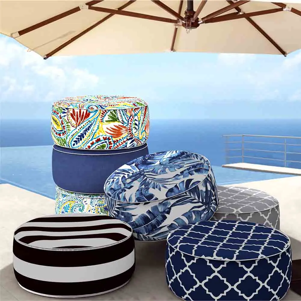 Inflatable Ottoman Cabana Black LVTXIII Outdoor