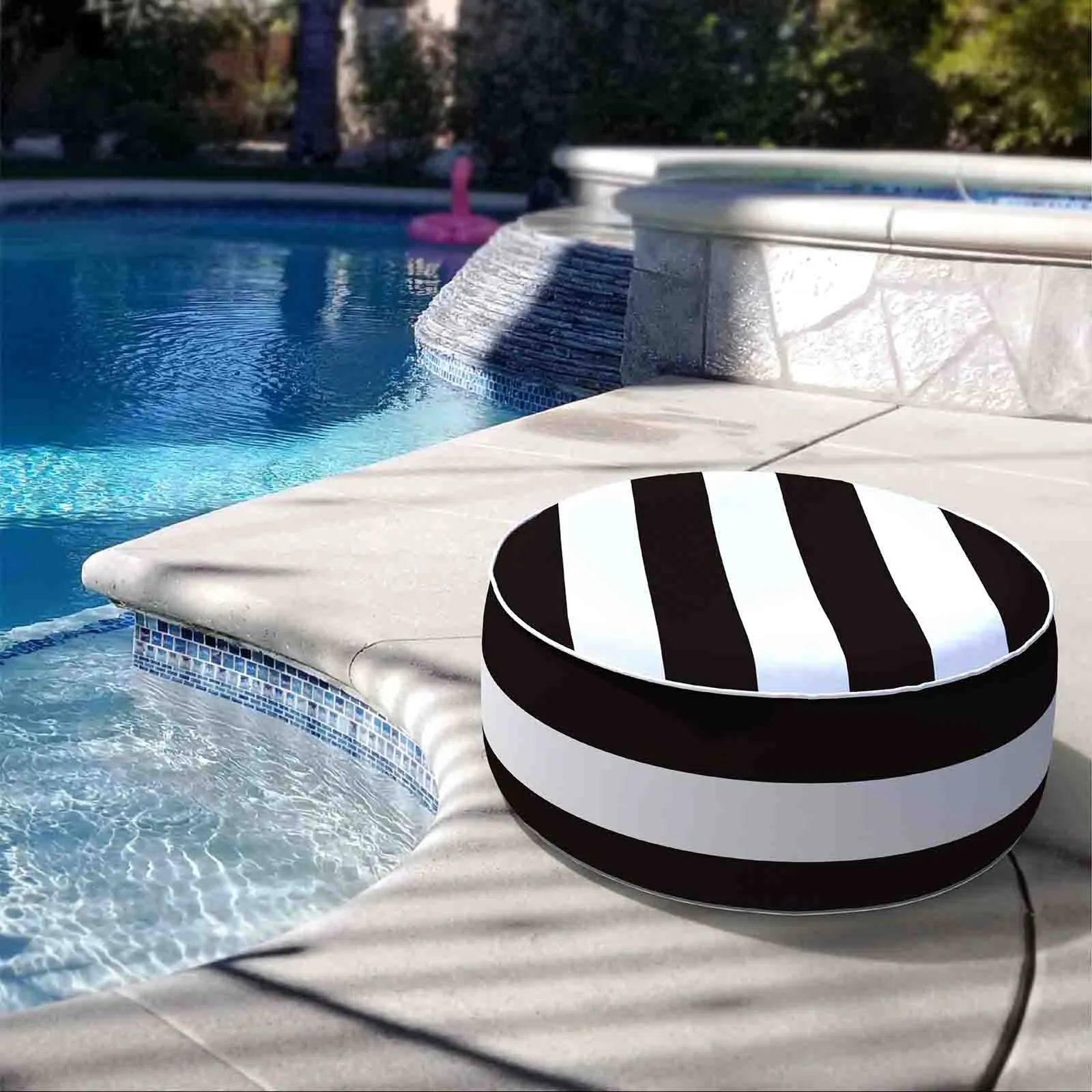 Inflatable Ottoman Cabana Black LVTXIII Outdoor