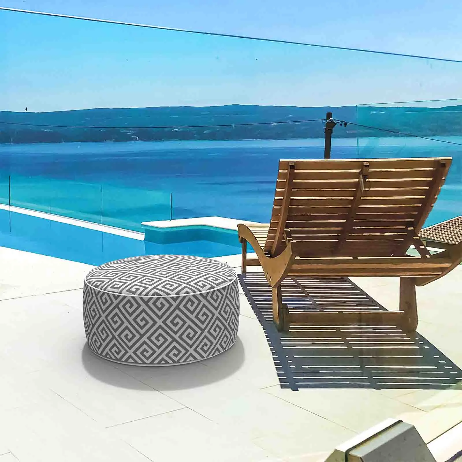 Inflatable Ottoman MagMaze Grey LVTXIII Outdoor