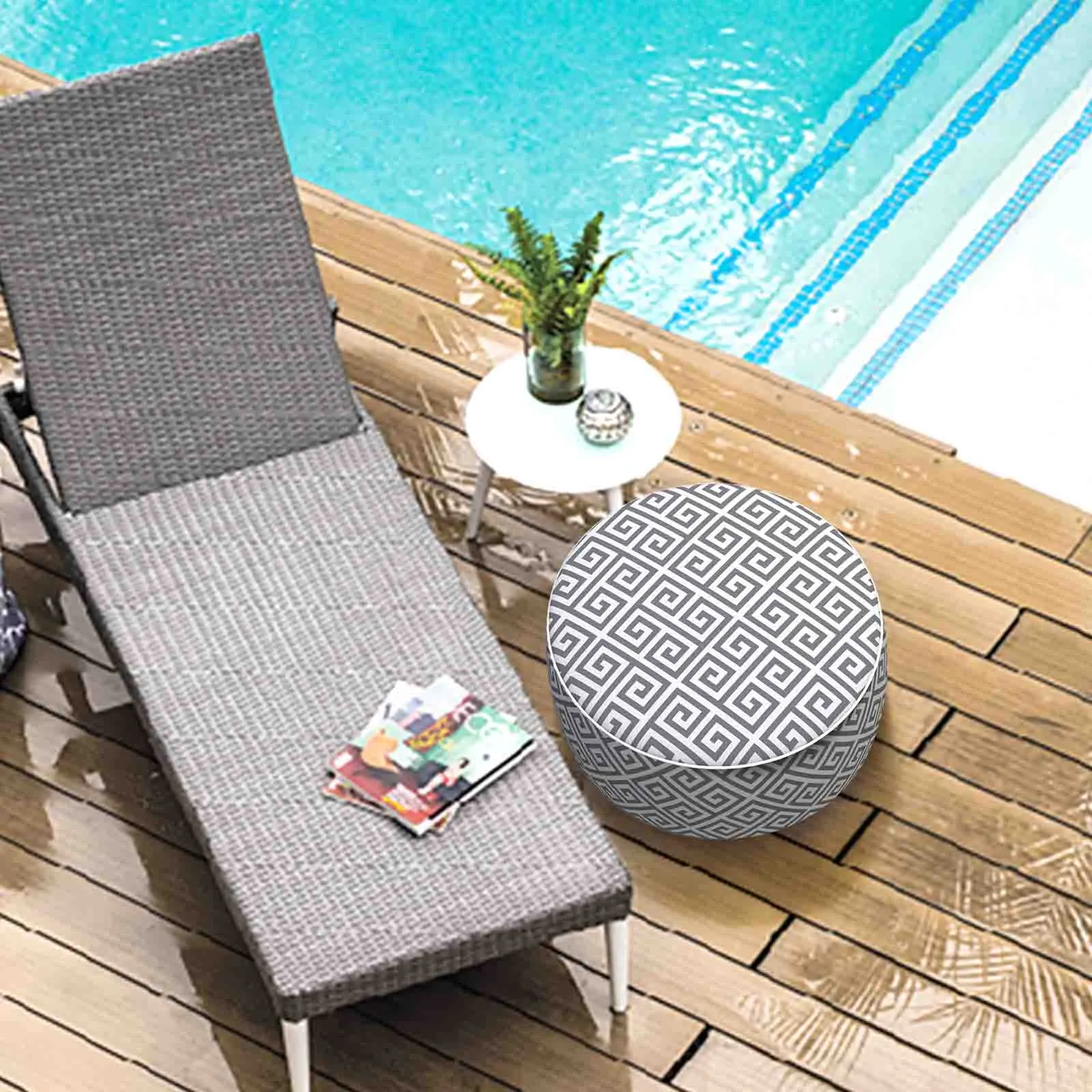 Inflatable Ottoman MagMaze Grey LVTXIII Outdoor