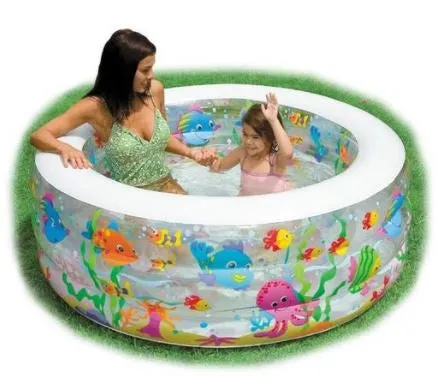 Intex Aquarium Pool with Inflatable Floor (152cm x 56cm / 60" x 22")