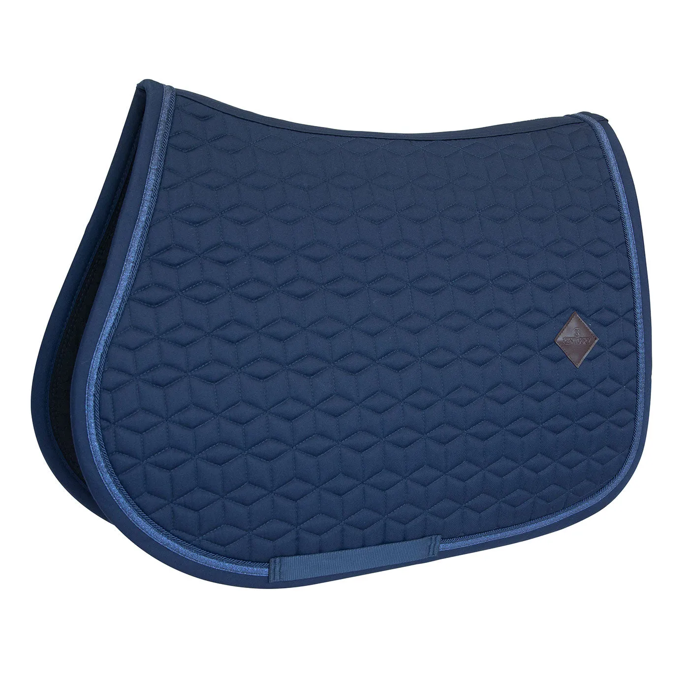 Kentucky Horsewear Glitter Rope Jumping Saddle Cloth - Navy