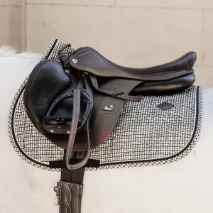 Kentucky Horsewear Pied-de-Poule Jumping Saddle Cloth - Brown