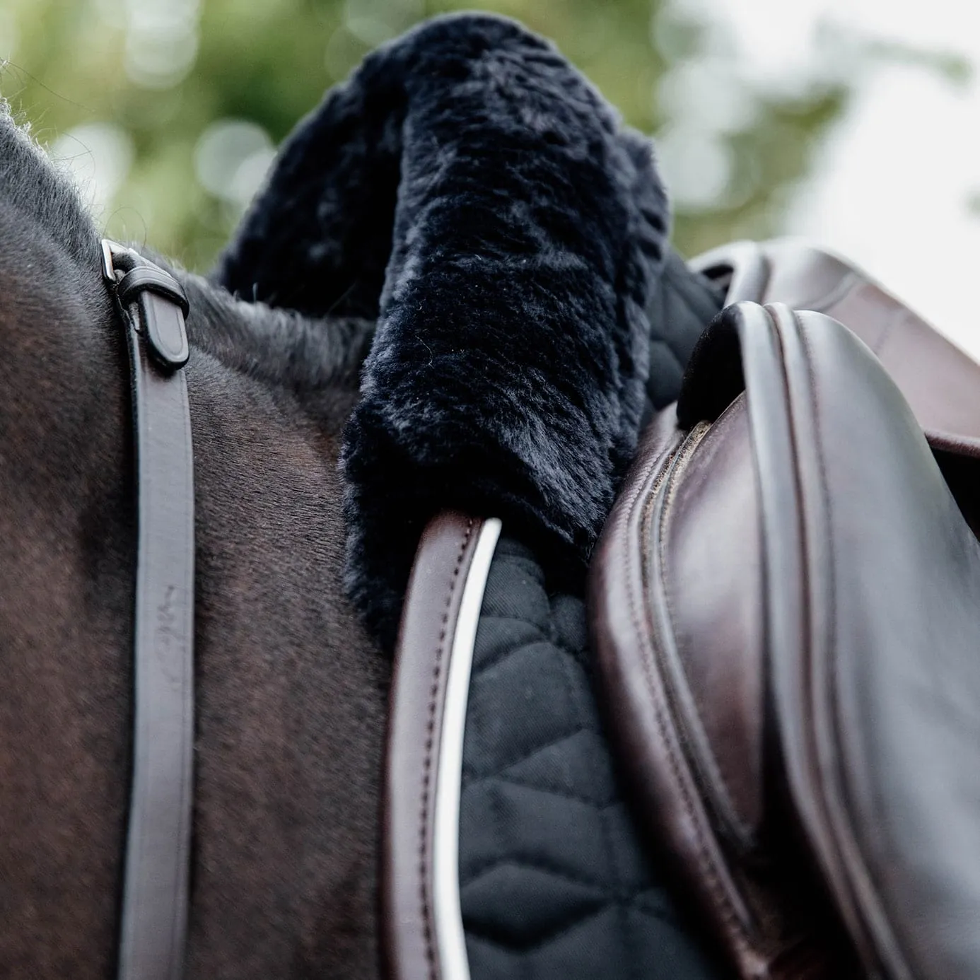 Kentucky Horsewear Skin Friendly Star Quilt Jumping Saddle Cloth - Black