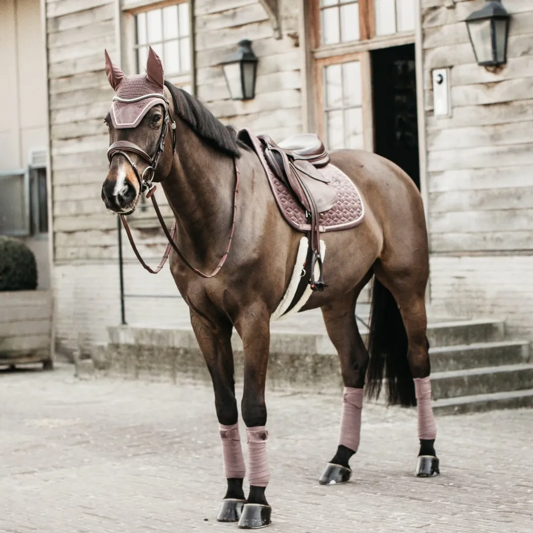 Kentucky Horsewear Velvet Jumping Saddle Cloth - Light Purple