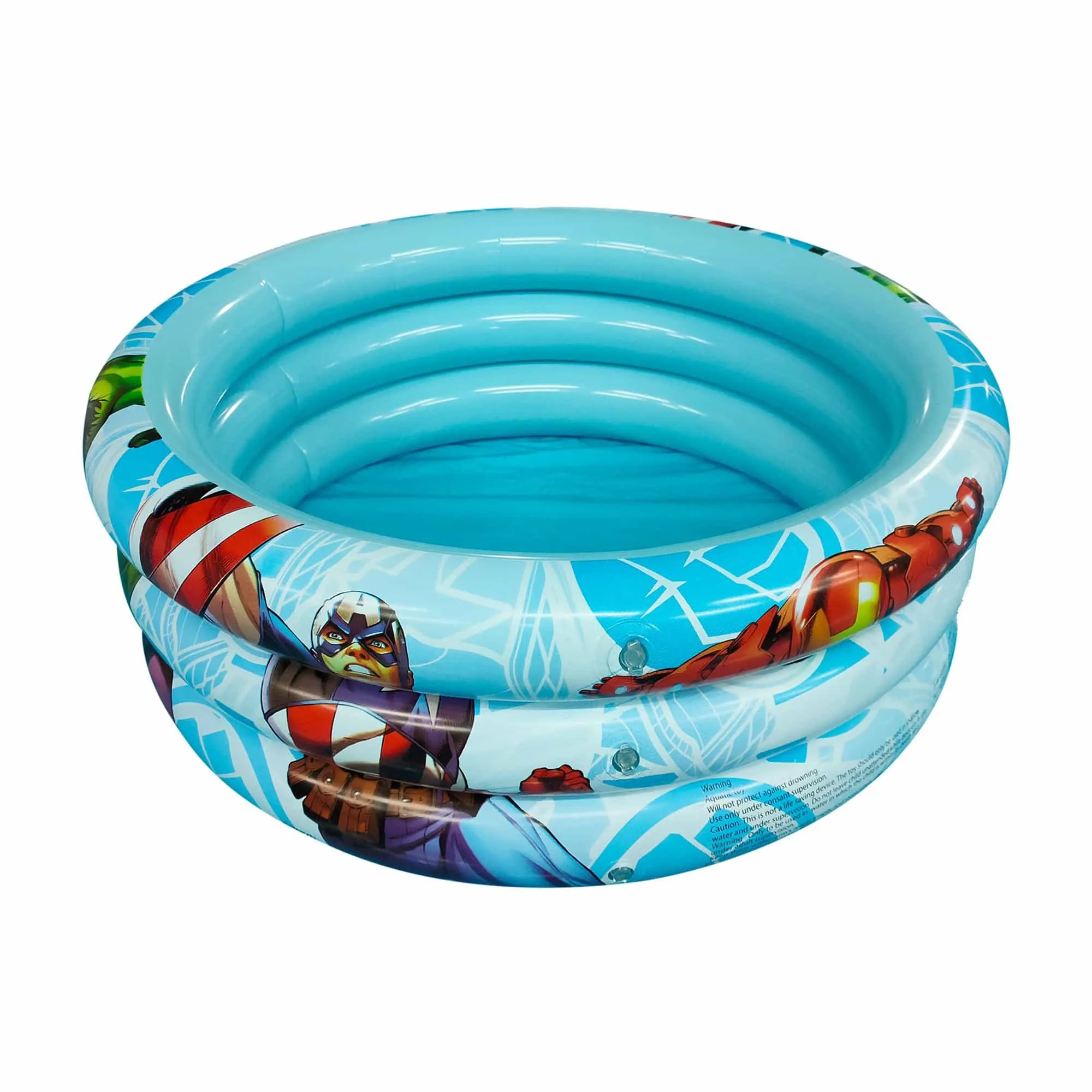 Marvel Avengers Inflatable Swimming Pool for Kids, 3 Rings Kiddie Pool for Toddlers Infant Baby for Backyard Indoor Outdoor Pool Party Games || 3-8 Years