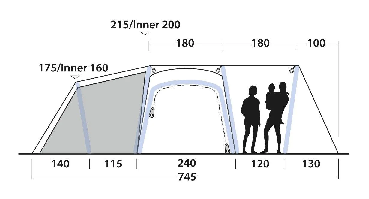 Outwell Airville 6SA Air Tent 2022