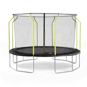 Plum 14ft Junior Trampoline and Enclosure with Safety Net - Indoor & Outdoor Trampoline for Ages 6-16 Years