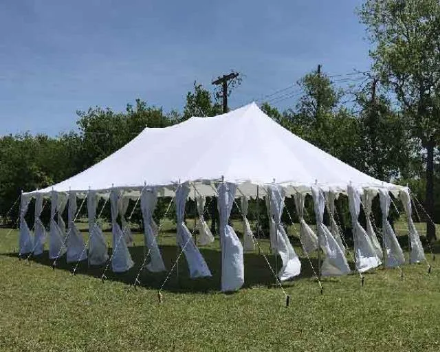 Pole Tent 30' x 40' White