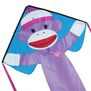 Regular Easy Flyer Kite - Girly Sock Monkey