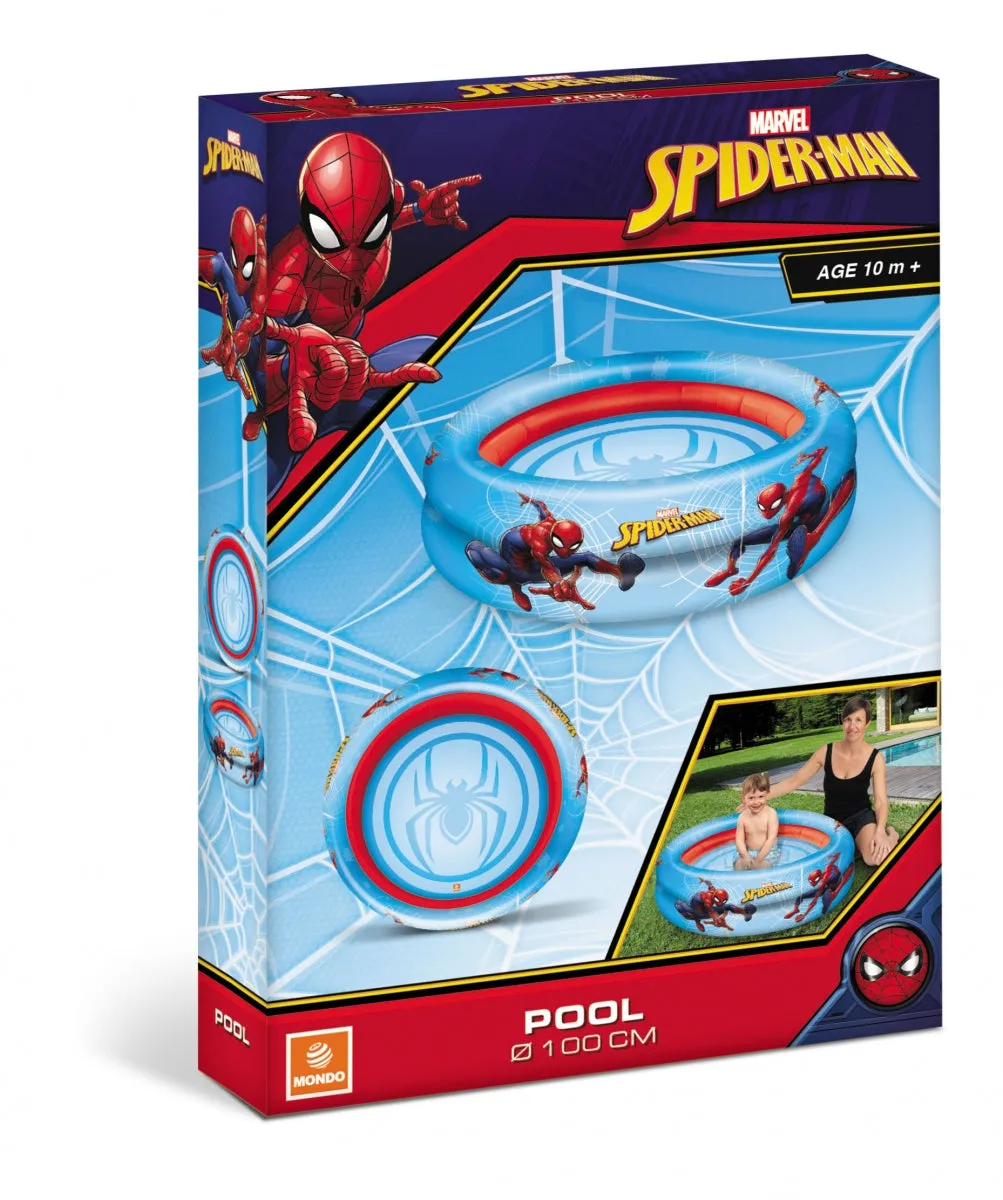 Spiderman Inflatable Pool 2 Rings 100 cm