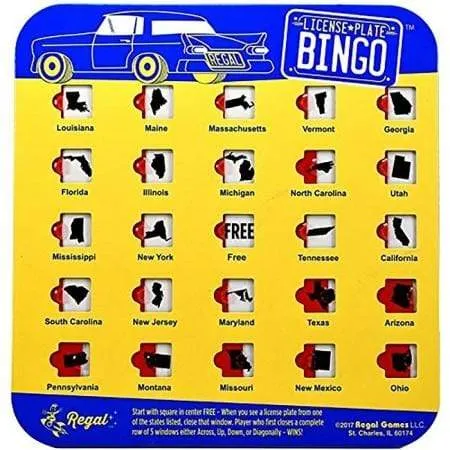 Travel Bingo Cards